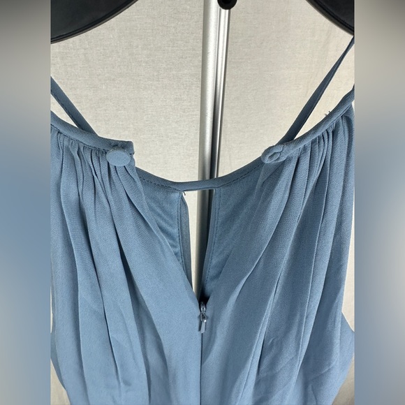 Bill Levkoff Slate Blue Halter A-Line Princess Dress Size 0 NWT - Picture 14 of 17